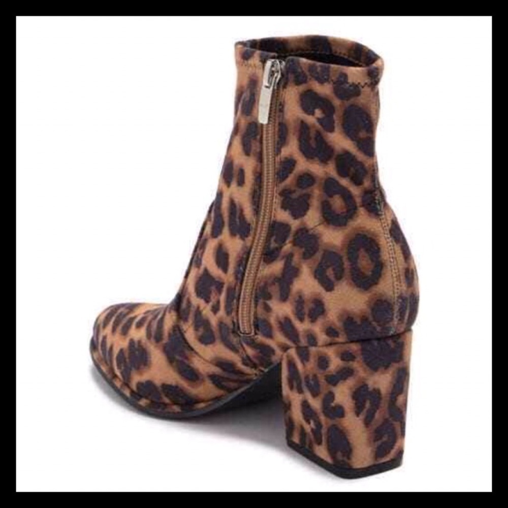MARC FISHER Leopard Leave2 Block Heel Stretch Bootie - Picture 4 of 14